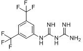 1-[3,5-二-(三氟甲基)苯基]双胍盐酸盐分子式结构图