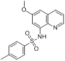 N-(6-甲氧基-8-喹啉基)对甲苯磺酰胺分子式结构图