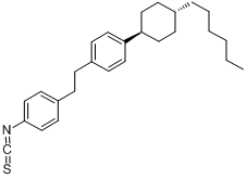 1-(4-反-己基环己基)-4-[2-(4-异硫氰基苯基)乙基]苯分子式结构图