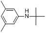 N-叔丁基-3,5-二甲基苯胺分子式结构图