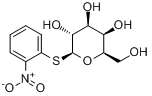 2-硝基苯-1-硫代-β-D-吡喃半乳糖苷分子式结构图