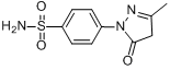 3-甲基-1-(4-硫代酰氨基苯基)-5-吡唑酮分子式结构图