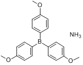 三(4-甲氧苯基)硼烷氨络合物分子式结构图