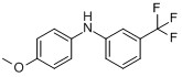 3-(三氟甲基)-4-甲氧基二苯胺分子式结构图