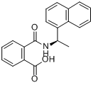 (R)-(?)-N-[1-(1-萘基)乙基]酞酰胺酸分子式结构图