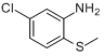 5-氯-2-（甲硫基）苯胺分子式结构图