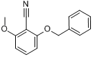 2-苄氧基-6-甲氧基苯并腈分子式结构图