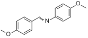 N-(4-甲氧苯亚甲基)-4-甲氧基苯胺分子式结构图