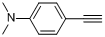 4-乙炔基-N,N-二甲基苯胺分子式结构图