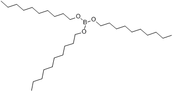 硼酸三正癸基酯分子式结构图