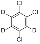 1,2,4-三氯苯-d3分子式结构图