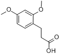 3-(2,4-二甲氧苯基)丙酸分子式结构图