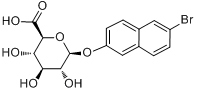 6-溴-2-萘基-β-D-葡糖苷酸分子式结构图