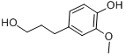 3-(4-羟基-3-甲氧基苯基)-1-丙醇分子式结构图