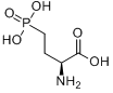 L(+)-2-氨基-4-膦酰基丁酸分子式结构图