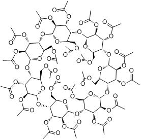 三乙酰-β-环式糊精分子式结构图