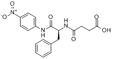 N-琥珀酰-L-苯基丙胺酸-P-硝基-苯胺分子式结构图