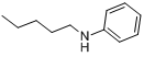 N-戊基苯胺分子式结构图