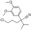 5-氯-2-(3,4-二甲氧基苯基)-2-异丙基戊腈分子式结构图