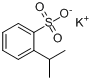 异丙基苯磺酸钾盐英文名称：Benzenesulfonicacid,(1-methylethyl)-,potassiumsalt分子式结构图