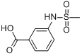 m-(甲基磺酰胺)苯甲酸分子式结构图