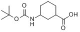 3-叔丁氧羰基氨基环己烷甲酸分子式结构图