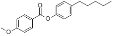 4-甲氧基苯甲酸-4-戊基苯酯分子式结构图