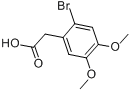 2-溴-4，5-甲氧基苯乙酸分子式结构图