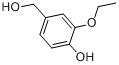 3-乙氧基-4-羟基苯甲醇分子式结构图