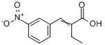 2-乙基-3-(3-硝基苯基)丙烯酸分子式结构图