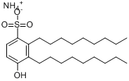 羟基二壬基苯磺酸铵英文名称：hydroxydinonyl-benzenesulfonicacidmonoammoniumsalt分子式结构图