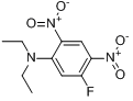 N,N-二乙基-2,4-二硝基-5-氟苯胺分子式结构图