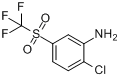 2-氯-5-(三氟甲基磺酰)苯胺分子式结构图