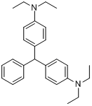 双(4-二乙氨基苯)苯基甲烷分子式结构图