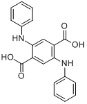 2,5-二(苯基氨基)-1,4-苯二甲酸;2,5-二(苯基氨基)-1,4-苯二甲酸分子式结构图