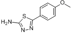 2-氨基-5-(4-甲氧基苯基))-1,3,4-噻二唑分子式结构图