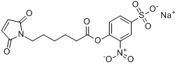 ε-N-马来酰亚胺己酸(2-N-4-S)苯酯钠盐分子式结构图