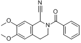 2-苯甲酰-1-氰-6,7-二甲氧基-1,2,3,4-四水异喹啉分子式结构图