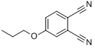 4-正丙氧基酞腈;1,2-二氰基-4-丙氧基苯;4-丙氧基邻苯二甲腈分子式结构图