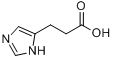 3-(咪唑-4-基)丙酸分子式结构图