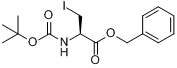 N-Boc-3-碘-L-丙氨酸苄酯分子式结构图