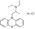 盐酸乙丙嗪;盐酸乙丙嗪;分子式结构图
