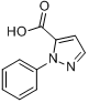 1-苯基-1H-吡唑-5-羧酸;1-苯基-1H-吡唑-5-羧酸;分子式结构图