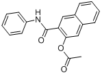 色酚AS醋酸盐;乙酸萘酚AS;3-乙酰氧基-2-萘甲酰替苯胺;萘酚AS醋酸酯;乙酸萘酚;2-乙酰氧基-3-萘甲酰苯胺分子式结构图
