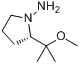 (S)-(-)-氨基-2-(1-甲氧基-1-甲基乙基)吡咯啉分子式结构图