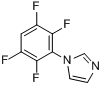 1-(2,3,5,6-四氟苯基)咪唑分子式结构图