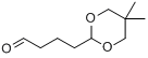 5,5-二甲-2-(3'-甲酰基丙基)-1,3-二噁烷分子式结构图