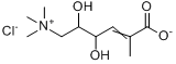 (3-羟丙基)三甲基氯化铵-2-羟基巴豆酸酯;(3-羟丙基)三甲基氯化铵-2-羟基巴豆酸酯;[(2-羟巴豆酰氧)丙基]三甲分子式结构图