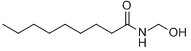 N-(羟甲基)壬酰胺分子式结构图