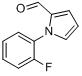 1-(2-氟苯基)1H-吡咯-2-甲醛分子式结构图